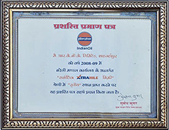 3rd Position on Highest Xtramile Sales - 2008 - 09